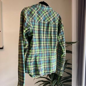Slim Fit Plaid Western Flannel